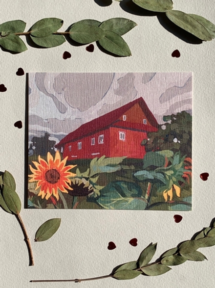 Открытка ‘подсолнухи’ 🌻