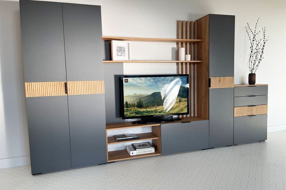 Комод Бери  600х354х863 (Дуб крафт золотой/Графит), ЛДСП 16 мм, Мебельсон, г. Ижевск