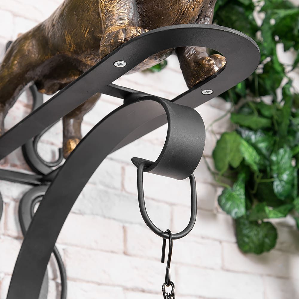 Кронштейн для цветов Такса Гучи (с ковкой)