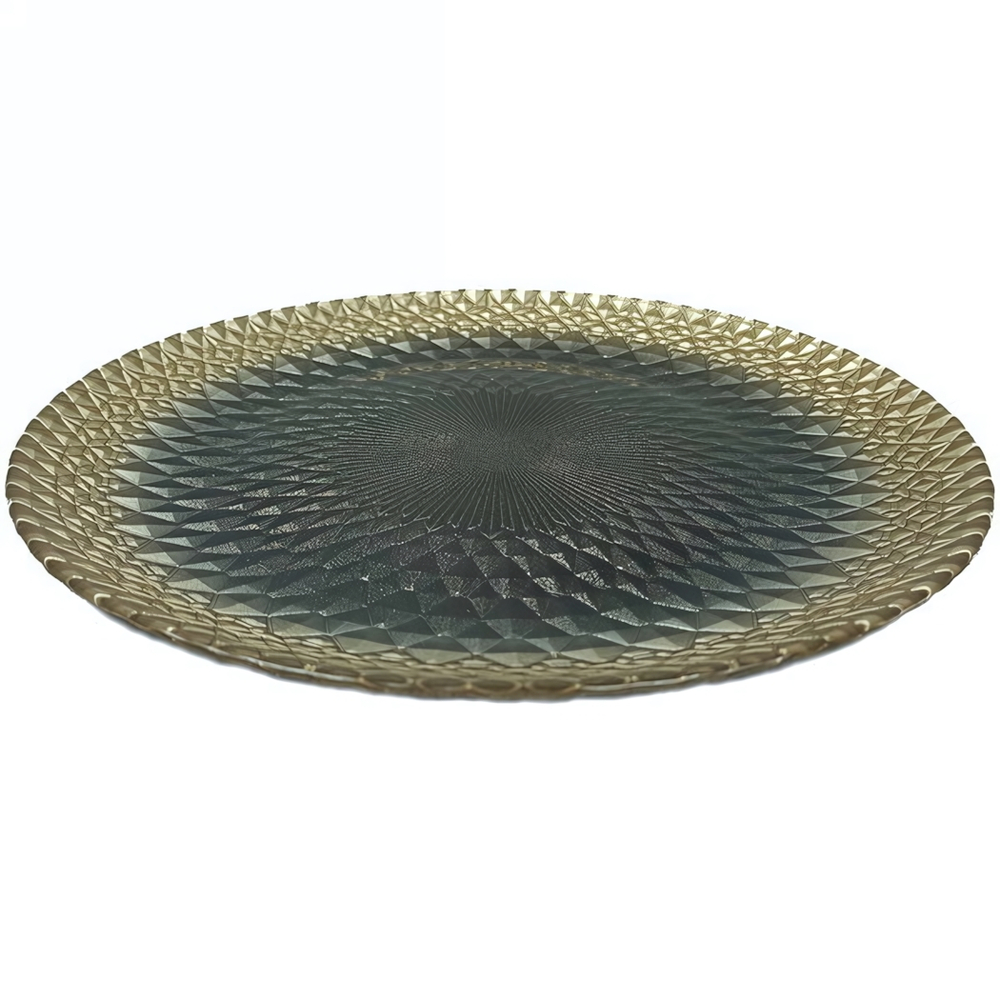 Тарелка 21см «Барокко блэк»