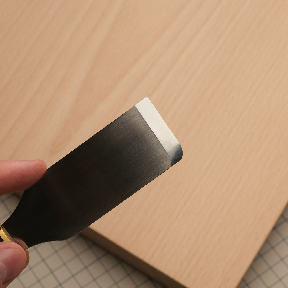 Нож прямой с закругленным уголком для шерфовки и раскроя