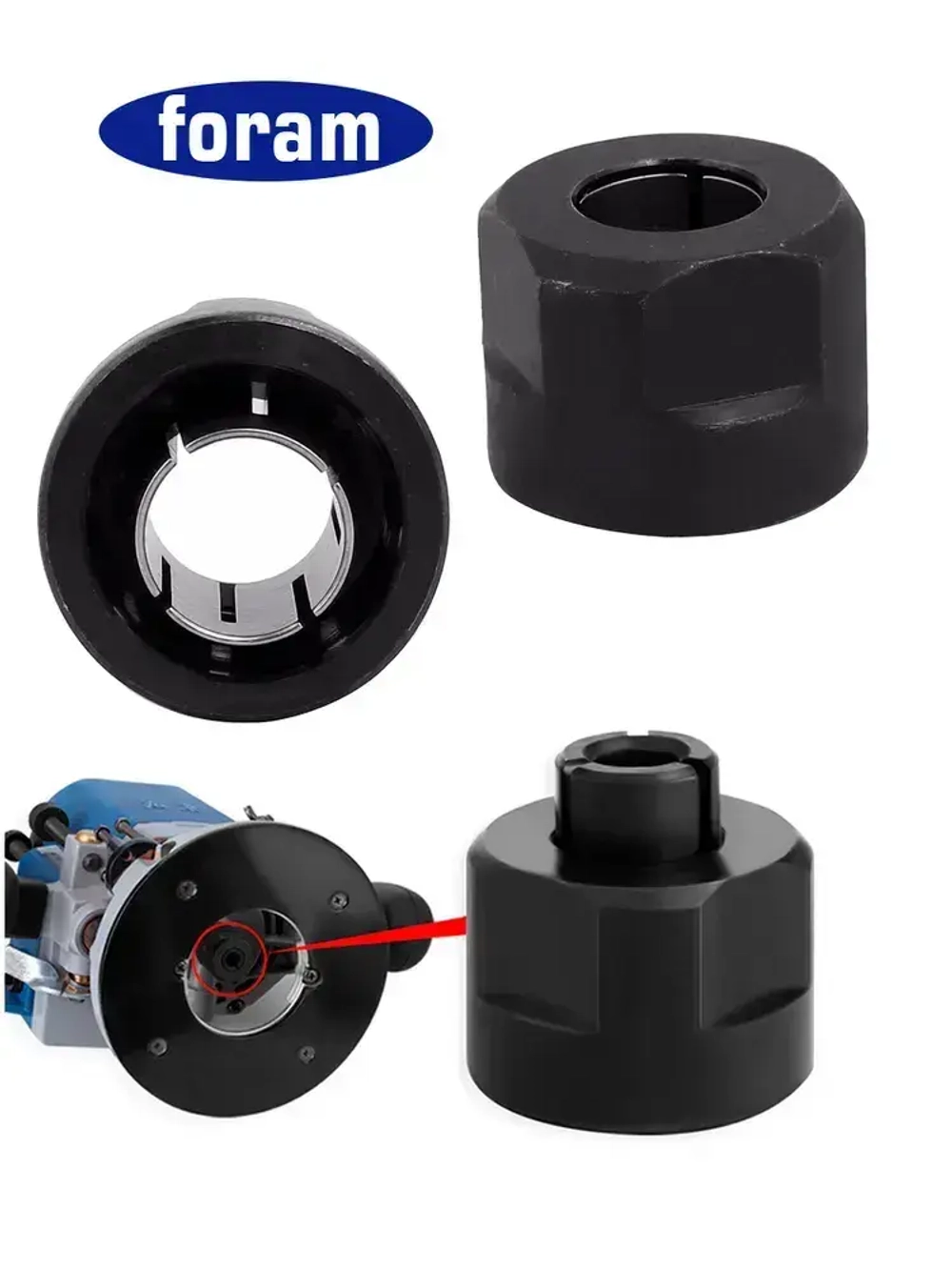 Цанга для фрезера, FORAM, 12.7, 6.35мм