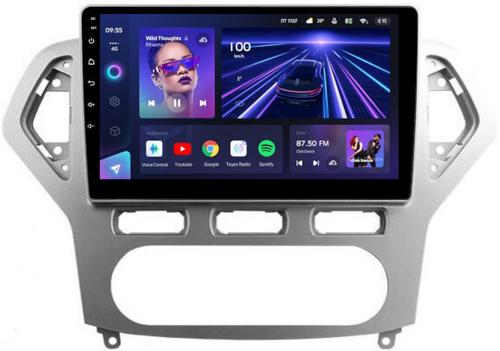 Магнитола для Ford Mondeo 4 2007-2010 (рамка серебро) - Teyes CC3 на Android 10, Быстрая, QLED, CarPlay, 4G SIM-слот