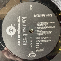 Винтажная виниловая пластинка LP Iron Maiden Somewhere In Time (Россия 1993)
