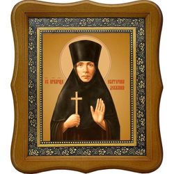 Екатерина Декалина, преподобномученица послушница. Икона на холсте.