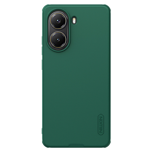 Усиленный чехол зеленого цвета (Dark Green) от Nillkin для Xiaomi Poco X7 Pro, серия Super Frosted Shield Pro