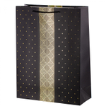 Пакет подарочный бумажный Alingar, (XL) 31х40х12 см, вертикальный, "Классика", матов. ламинация, тиснение, ассорти