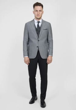 Мужской классический костюм (серый) А33