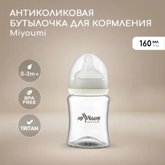 Бутылочка Miyoumi Anti-Colic 160 мл 1 шт.