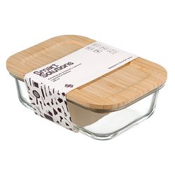 Контейнер для запекания и хранения Eco Store с крышкой из бамбука, 640 мл