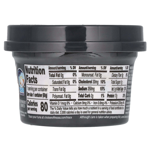 Chicken of the Sea, Infusions, дикий тунец, измельченный черный перец, 80 г (2,8 унции)