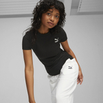 Женская футболка PUMA CLASSICS Ribbed Slim Tee