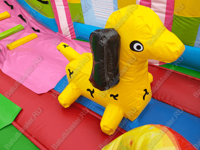 Коммерческий надувной батут "Русский цирк", 8*4*5,5 м