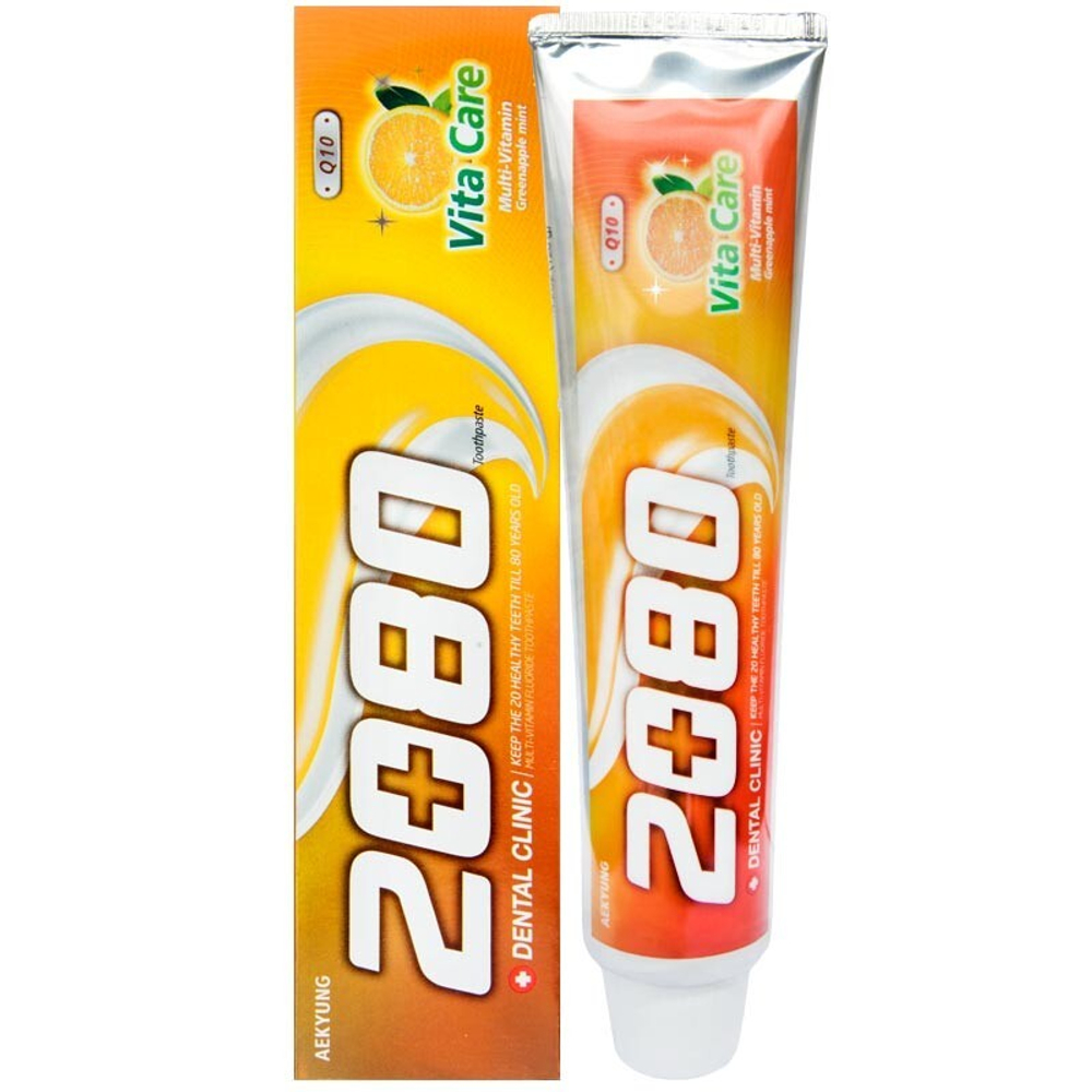 [Aekyung] Toothpaste Vita Care Mint & Q10 - Зубная паста Витаминный уход, 120 гр