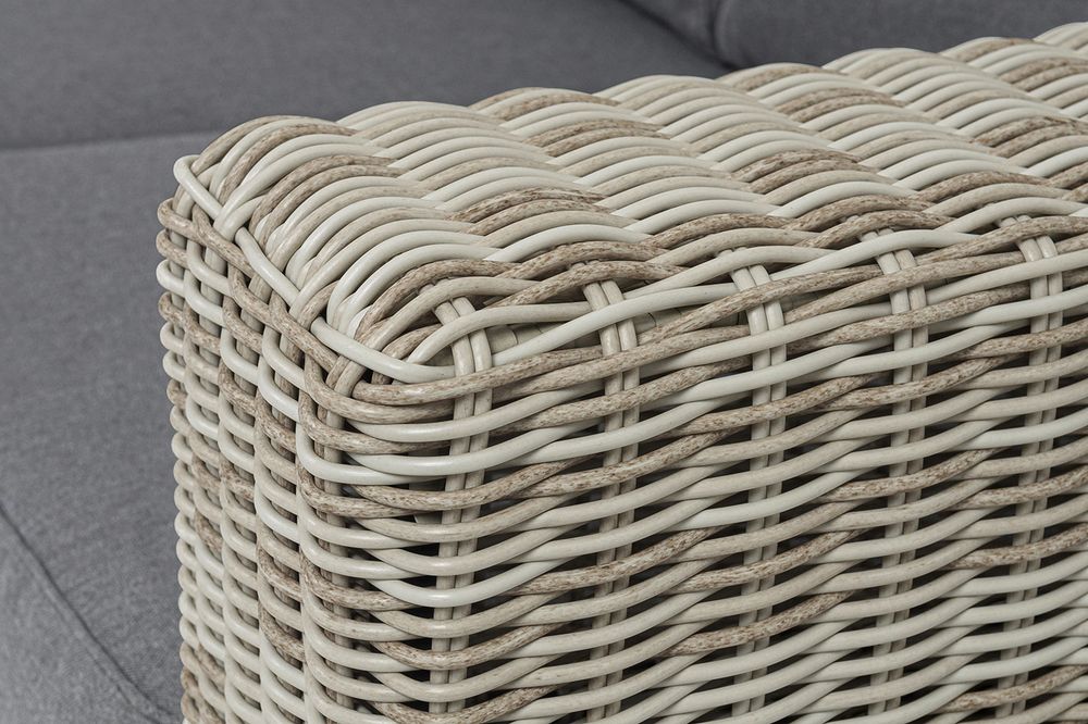 "Боно" диван из искусственного ротанга трехместный, цвет бежевый