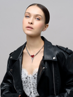 Колье "Red Soul Trio" Silver
