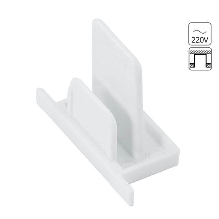 Заглушка для шинопровода белая Arte Lamp TRACK ACCESSORIES для встраиваемой ТС