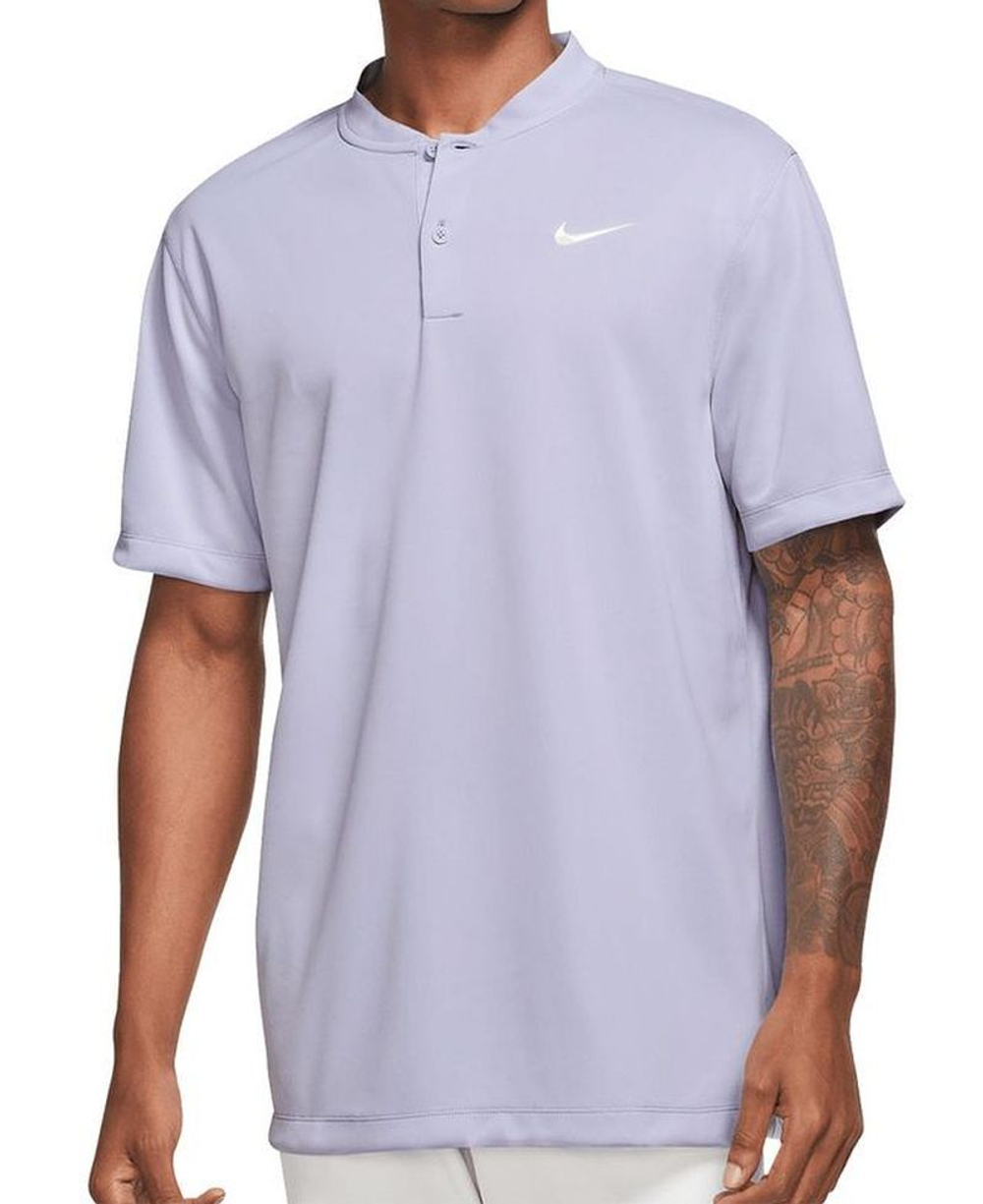 Мужское теннисное поло Nike Court Dri-Fit Blade Solid Polo - oxygen purple/white