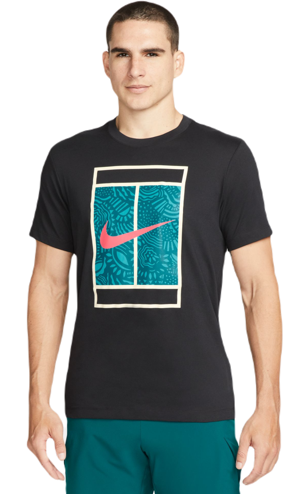 Мужская теннисная футболка Nike Court Dri-Fit Tennis T-Shirt - black