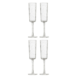 Набор бокалов из акрила arctic для шампанского, 180 мл, прозрачный, 4 шт.