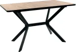 Стол Миллер ЛДСП бабочка раздвижной чёрный (комплект ног №7