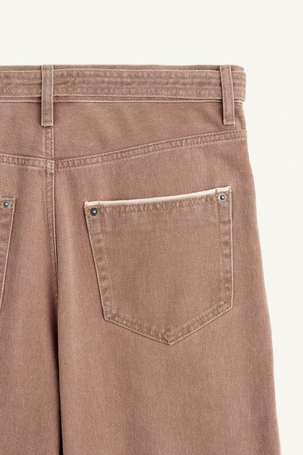 ZARA ШИРОКИЕ ДЖИНСЫ СВОБОДНОГО КРОЯ, РОЗОВЫЙ/БЕЛЫЙ