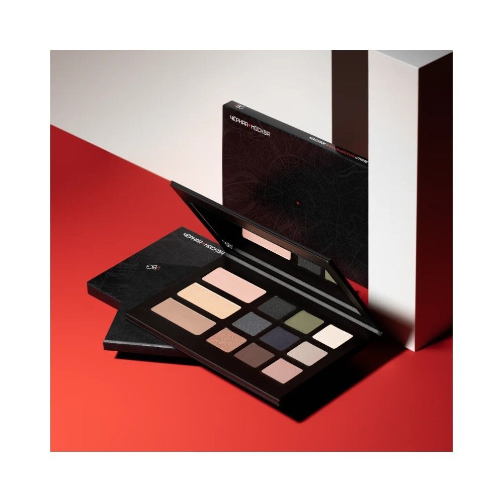 RBG Russian Beauty Guru Универсальная палетка для макияжа "Черная Москва", 27,7 гр