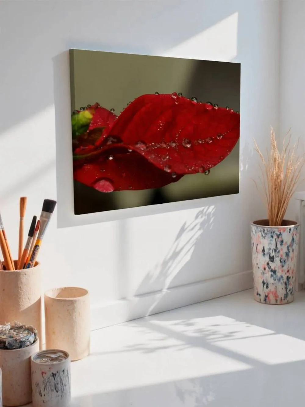 Картина на стену 40 X 50 Красный лист