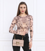 кожаная сумка через плечо love one mini Pinko - пудро-розовый(100059 A0F1)