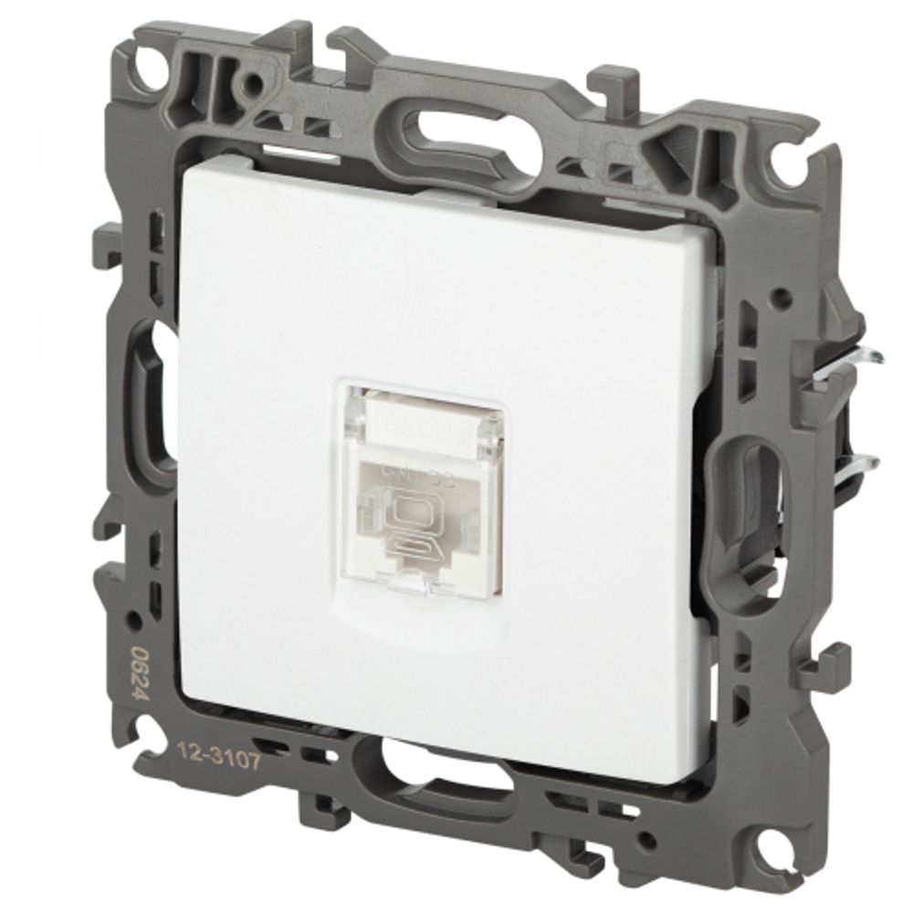 Розетка ЭРА Серия 12 12-3107-01М информационная RJ45 белый матовый