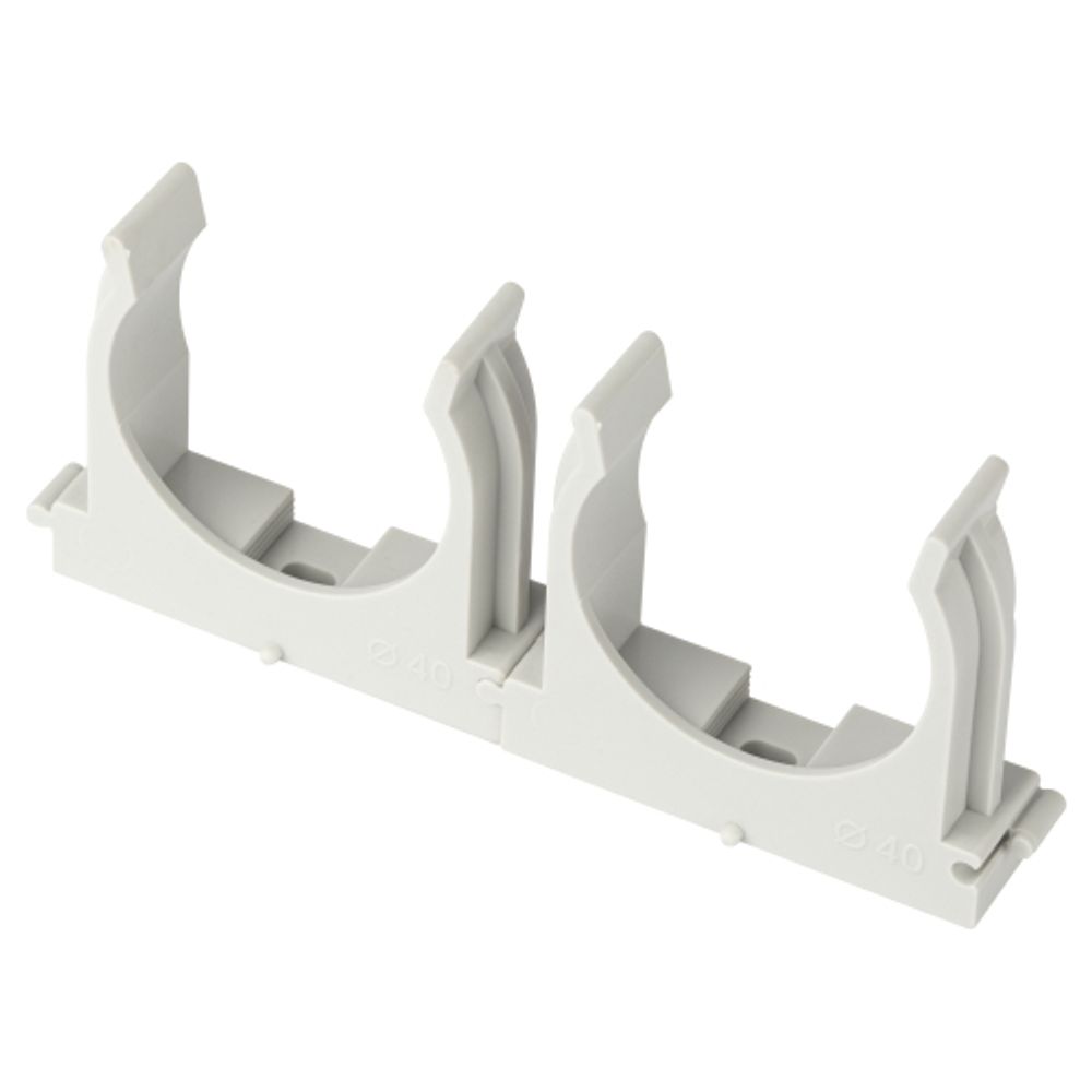 Крепеж-клипса ЭРА CLIP-40-G-MP для трубы прямой монтаж серая d40мм 25шт