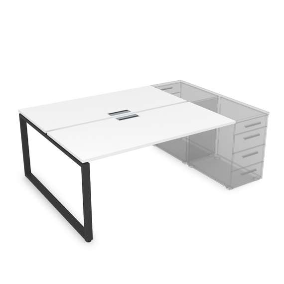 СТБ-О.989 Стол системы БЕНЧ на 2 рабочих места, приставной (1400*1635*750)