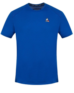 Мужская теннисная футболка Le Coq Sportif Training Perf Tee SS No.1 M - bleu electro