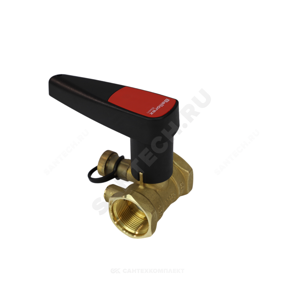 Клапан балансировочный ручной латунь Basic Ду 40 G1 1/2" Ру25 ВР Kvs=25.7м3/ч без ниппелей BROEN 47490000-001003