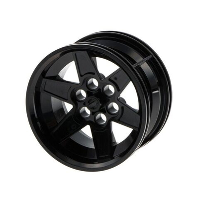 Lego Колесо для гонок Racing Medium диаметром 56x34мм 6 отверстий для штифтов (черный)