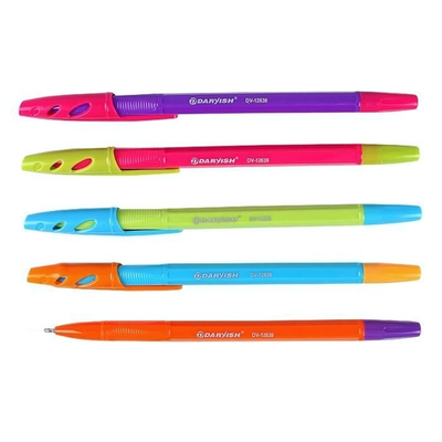 Ручка шарик. на масл.основе 0,7мм. синяя, корпус цветной (Darvish)