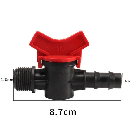 Кран стартовый для капельной трубки 16 мм., 1/2 НР, 10 штук.
