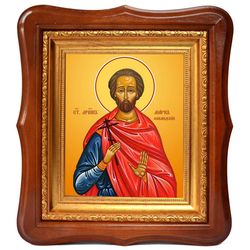 Марк Фиваидский святой мученик. Икона на холсте.
