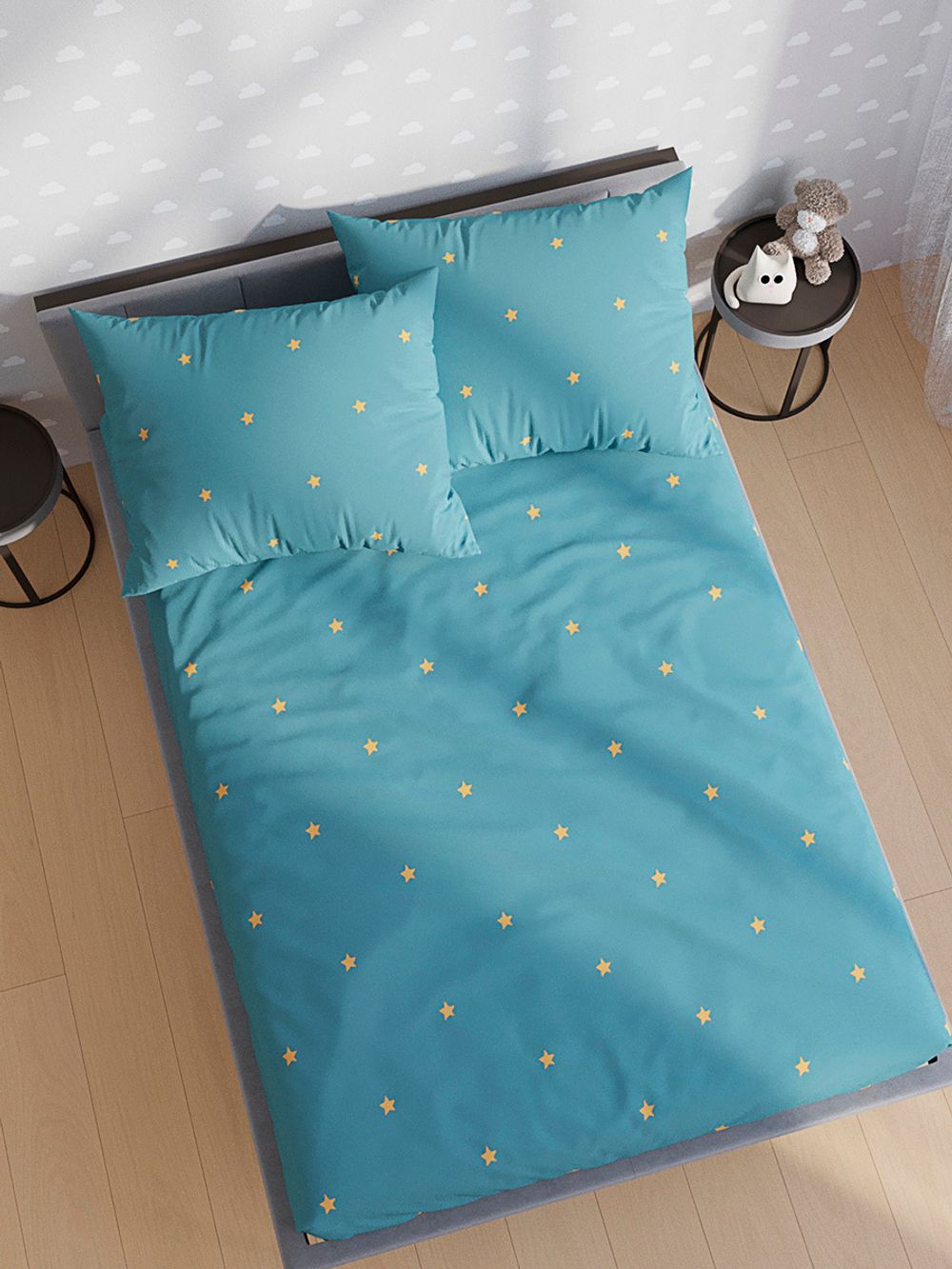 Простынь полисатин Simple House "Alcor" 150x215 см