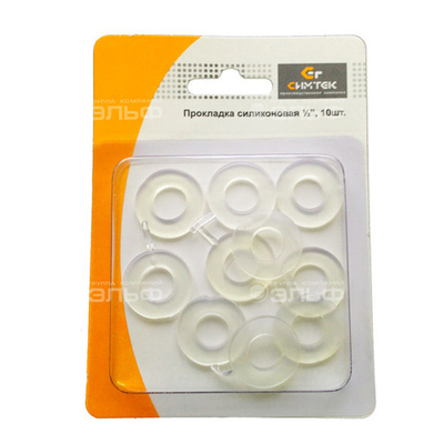 Прокладка силикон. 1/2" (упаковка 10шт.) в блистере