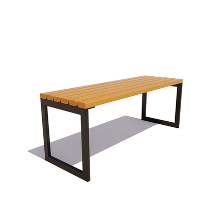 Банкетка стальная "Муром" лиственница 1,2м, дуб