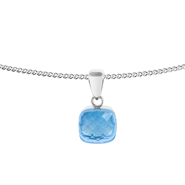 Колье Qudo Firenze light sapphire 400186.1 BL/S
