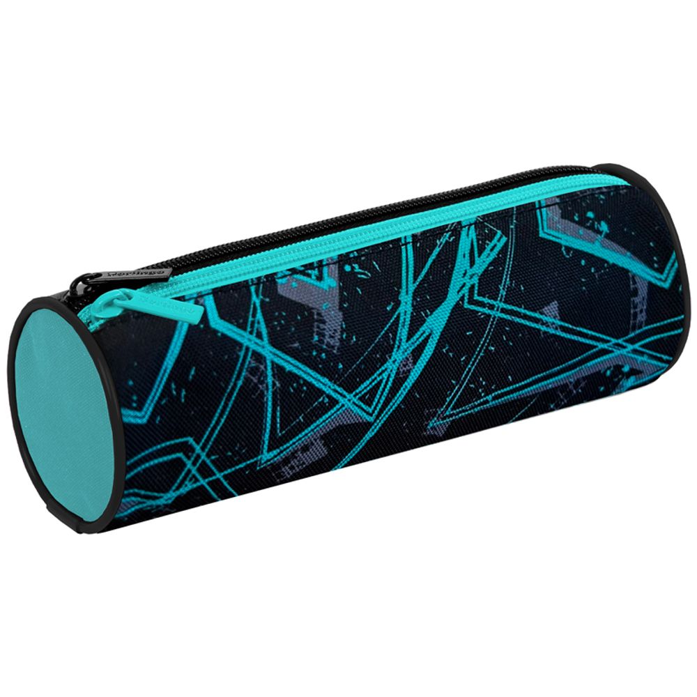 Пенал мягкий тубус 2 отделения 210х70 Berlingo Geometry, полиэстер