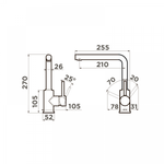 Кухонный смеситель Omoikiri Nakagawa-LG латунь/светлое золото