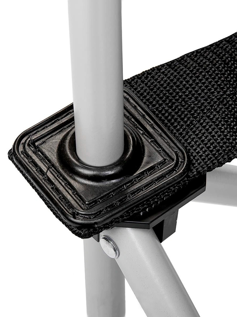 Кресло складное Nisus (ст.труба д16) серый/зеленый ромб, с чехлом (Т-N-750-99806H-GG)