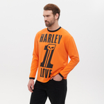 Лонгслив HARLEY ONE LOVE, оранжевый/черный