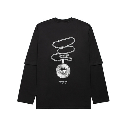 Лонгслив Питерский Щит Сияние Черный