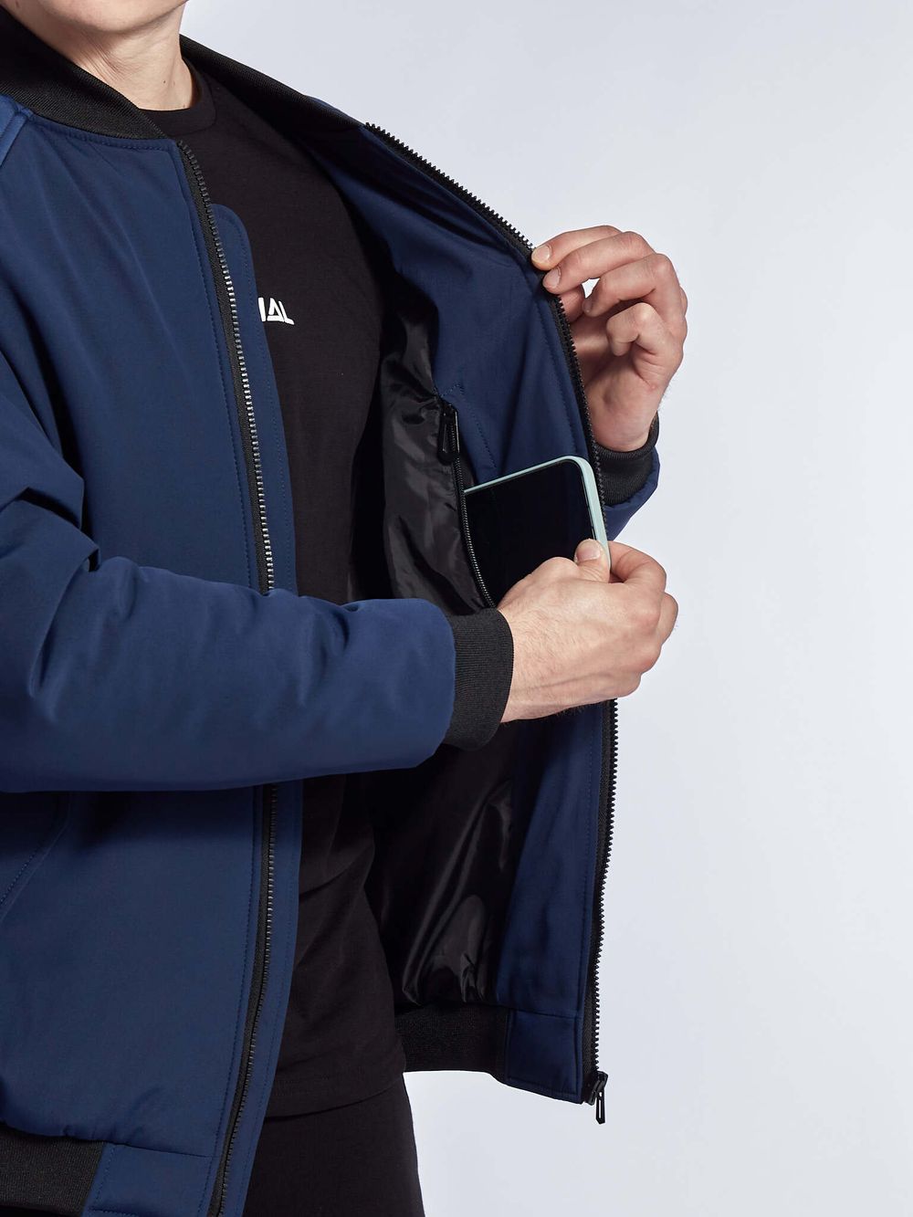 Бомбер Antisocial AW24 синий