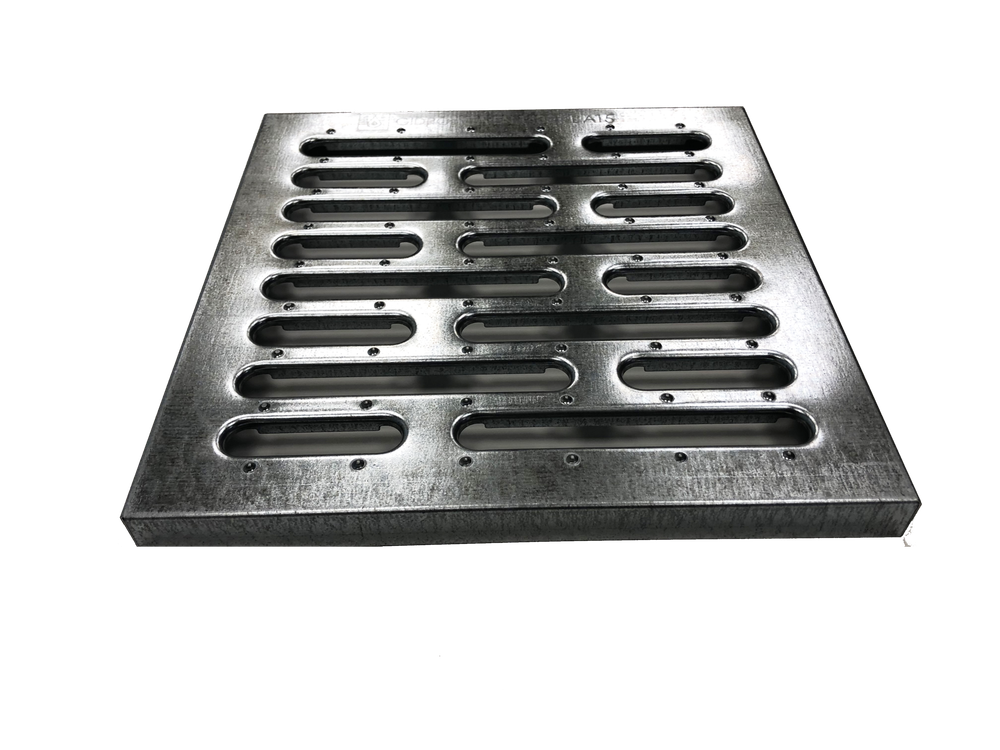 Решетка водоприемная Gidrolica Point РВ-28,5.28,5 (DN300) — штампованная стальная оцинкованная, класс A15