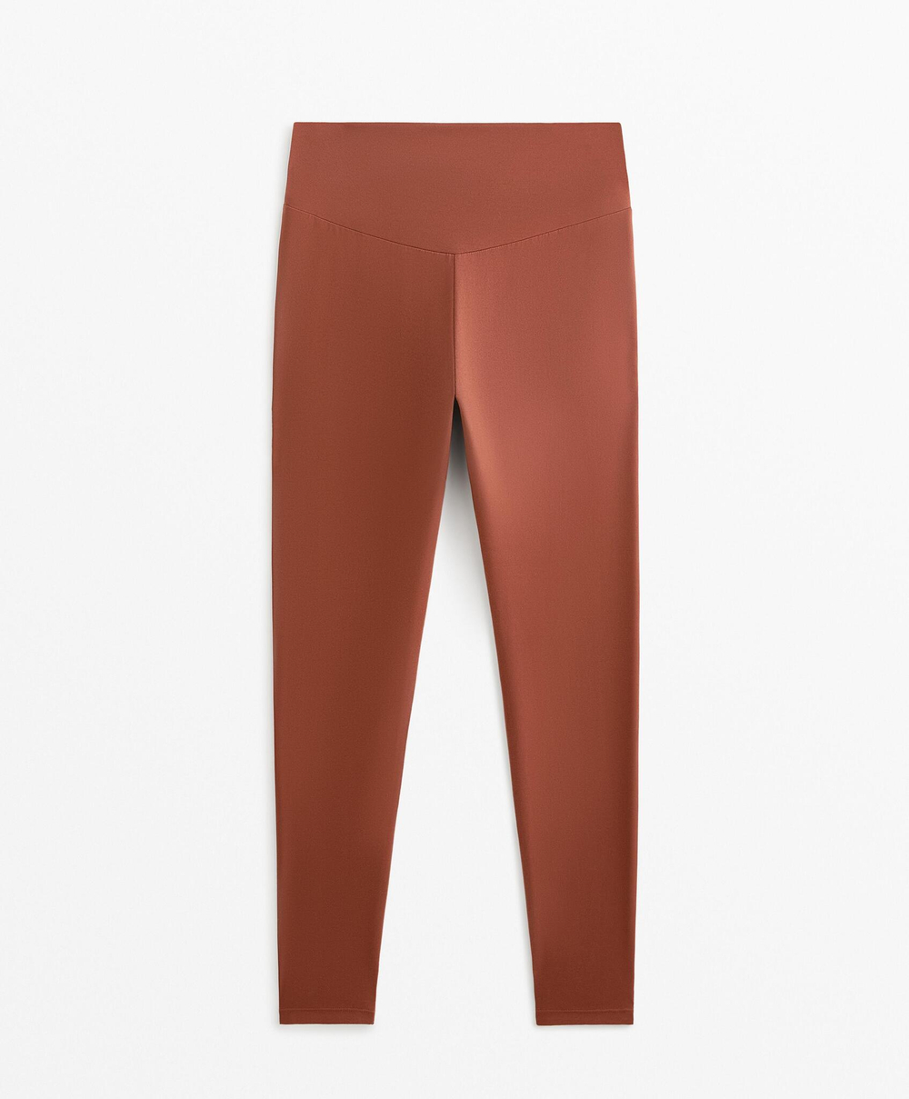 OYSHO Легинсы длиной до щиколотки Comfortlux с высокой посадкой, терракотовый